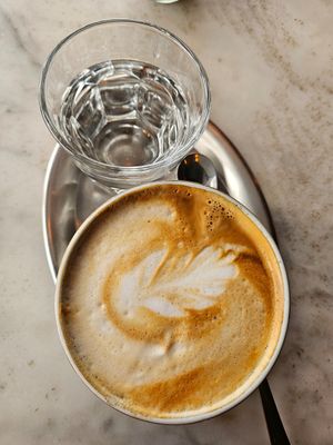 Soja Cappuccino at Bio Cafe Blütezeit in Vienna