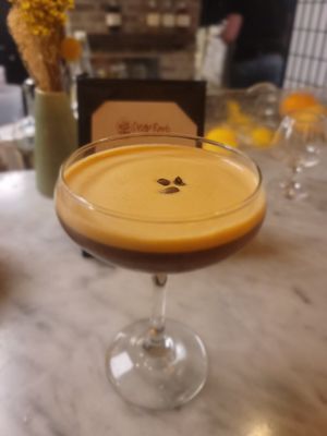 Great with the Vegan Chocolate Moose at Deep Roots in Yardley