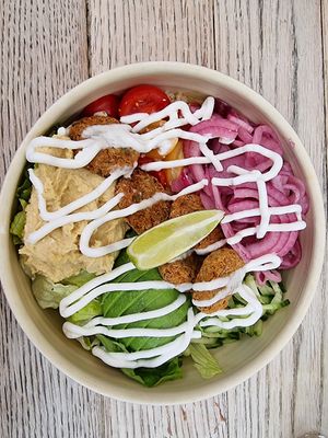 Falafel bowl (vg) at Pajti Kávézó in Keszthely