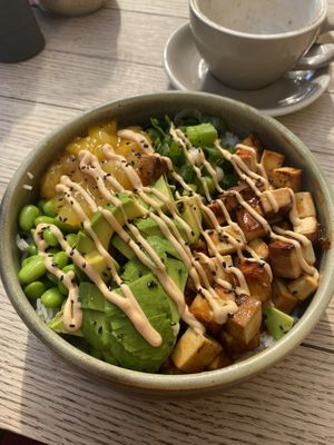 Teriyaki tofu bowl  at Pajti Kávézó in Keszthely