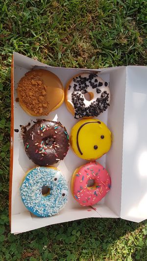 Vegan donut box at Dunkin’ in Innsbruck