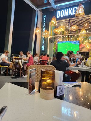 Open air patio side at Donkeys - Bambu in San Salvador