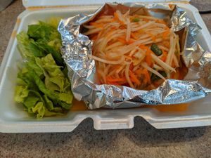 Papaya salad at Thai Orchid in Stroudsburg