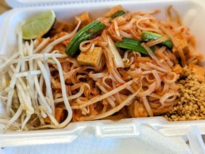 Pad Thai with seasoned tofu at Thai Orchid in Stroudsburg