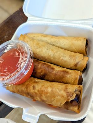 Veggie spring rolls at Thai Orchid in Stroudsburg