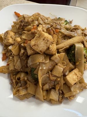 Tofu pad see u (omni husband got it with egg), but they asked if egg is ok  at Thai Orchid in Stroudsburg
