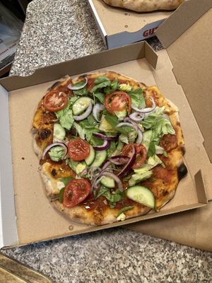 anatolia (with vegan minced meat)  at Pizzeria Schlaflos 2 in Frankfurt