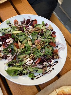 salad with veta   at Pizzeria Schlaflos 2 in Frankfurt