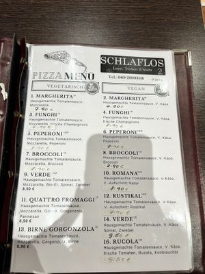   at Pizzeria Schlaflos 2 in Frankfurt