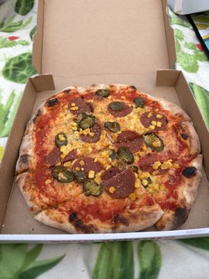 Vegan Mexican Pizza  at Pizzeria Schlaflos 2 in Frankfurt