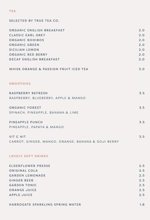 // S O F T  D R I N K S at Whisk in Pocklington