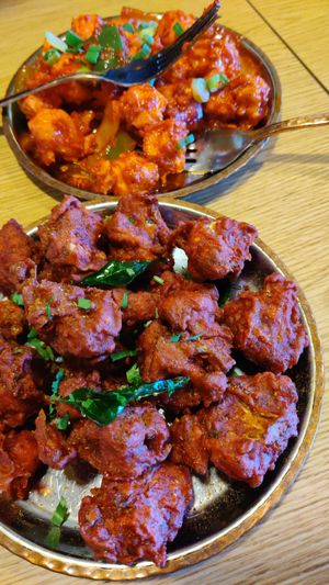 Cauliflower Fry  #Veganuary at Raja Rani in Quincy