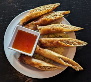 Lumpia at Stickers Asian Cafe in Portland