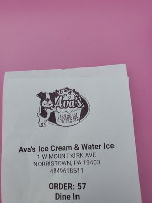  at Ava's Ice Cream and Water Ice in Norristown