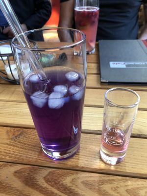 After I put the lavender syrup in it   at Forum 3 in Stuttgart