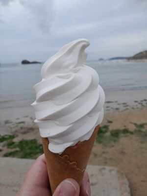 Vanilla Vegan Whippy at Parade Stores in Perranporth