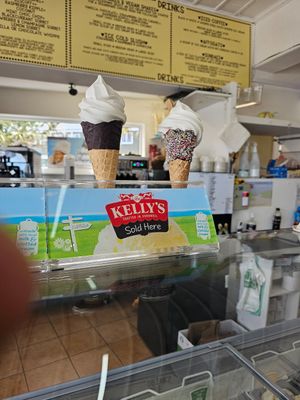 Vegan vanilla whippy. at Parade Stores in Perranporth