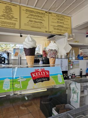 Vegan vanilla whippy. at Parade Stores in Perranporth