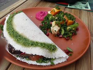 Tapioca pancake. Otherworldly! at Selva in Copenhagen