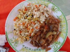 Plato fuerte at El Arbol in Merida