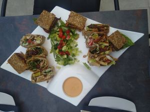 Platter for 2 at Elysian Plant Based Kitchen Bar in Limassol