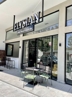 Outside  at Elysian Plant Based Kitchen Bar in Limassol