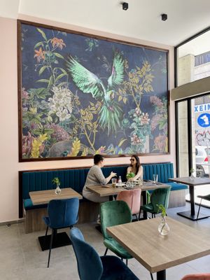 Indoor seating  at Elysian Plant Based Kitchen Bar in Limassol