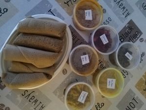 Vegan combo *2 at Vegitopia in Brussels