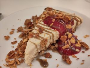 Cheezecake at Vegitopia in Brussels