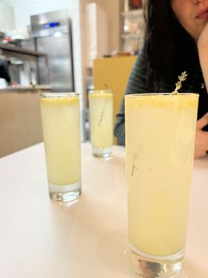Homemade lemonade   at Vegitopia in Brussels