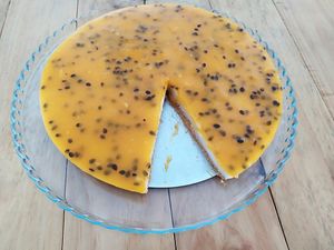 Tarte de maracujá (sem gluten e sem açúcar) / Passion fruit tart (gluten-free and sugar-free) at Vegan Details in Braga