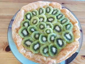 Tarte de Kiwi (sem gluten e sem açúcar) / Kiwi Pie (gluten-free and sugar-free) at Vegan Details in Braga