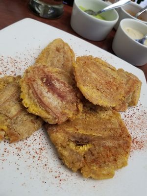 Tostones at VEGANO El Buen Alimento in Cali