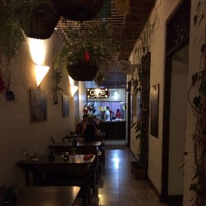 one are of seating  at VEGANO El Buen Alimento in Cali