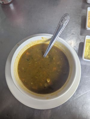 Menu del día soupmemu del dia at VEGANO El Buen Alimento in Cali