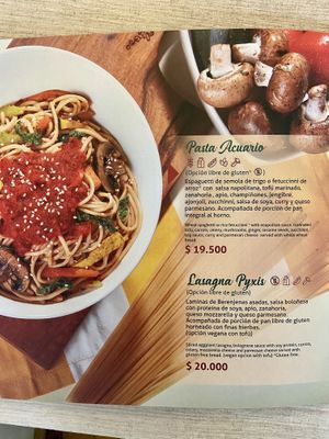 Menu page 11 of 19, February 2020 at VEGANO El Buen Alimento in Cali