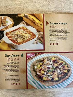 Menu page 12 of 19, February 2020 at VEGANO El Buen Alimento in Cali