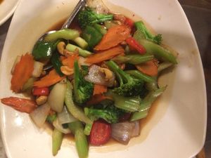 Cashew veggies at Chantanee in Bothell