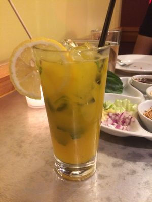 Okay cocktail - sweet mango mojito at Chantanee in Bothell