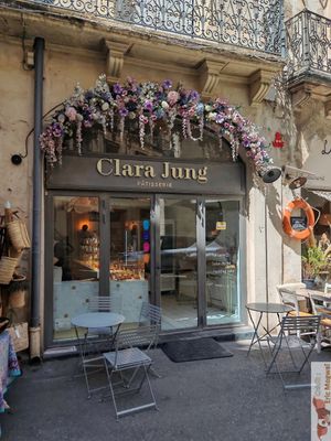 Facade at Clara Jung Pâtisserie in Montpellier