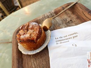 Apricot almond moelleux at Clara Jung Pâtisserie in Montpellier