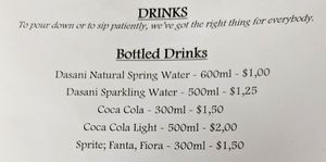 Menu as of February 2023, menu page 7 of 12 at Subs Sandwich Bar in Cotacachi