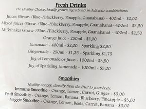 Menu as of February 2023, menu page 8 of 12 at Subs Sandwich Bar in Cotacachi