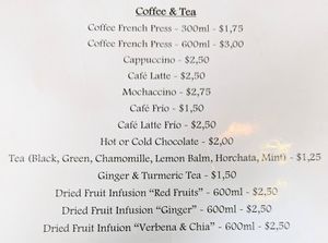 Menu as of February 2023, menu page 9 of 12 at Subs Sandwich Bar in Cotacachi