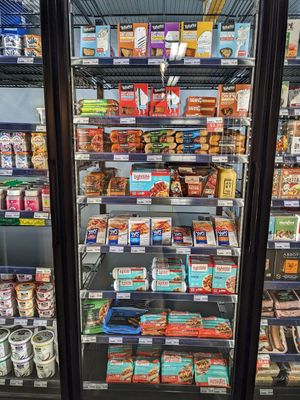 Meat alternatives at MOM's Organic Market in Paramus