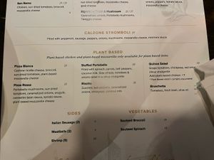 Menu as of 2/2025  at Il Mulino in Fort Lauderdale