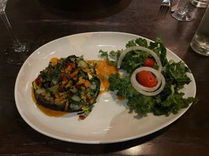 Stuffed portabella mushroom   at Il Mulino in Fort Lauderdale