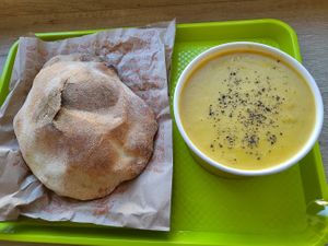 broccoli soup cream at Panway in Craiova