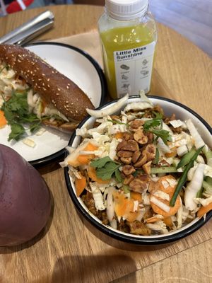 Jacks bowl and Bánh Mì  at Wild & The Moon - Van Woustraat in Amsterdam