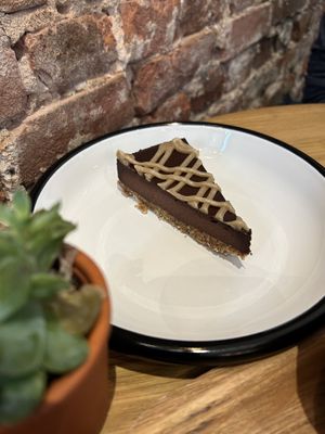 Chocolate cake  at Wild & The Moon - Van Woustraat in Amsterdam